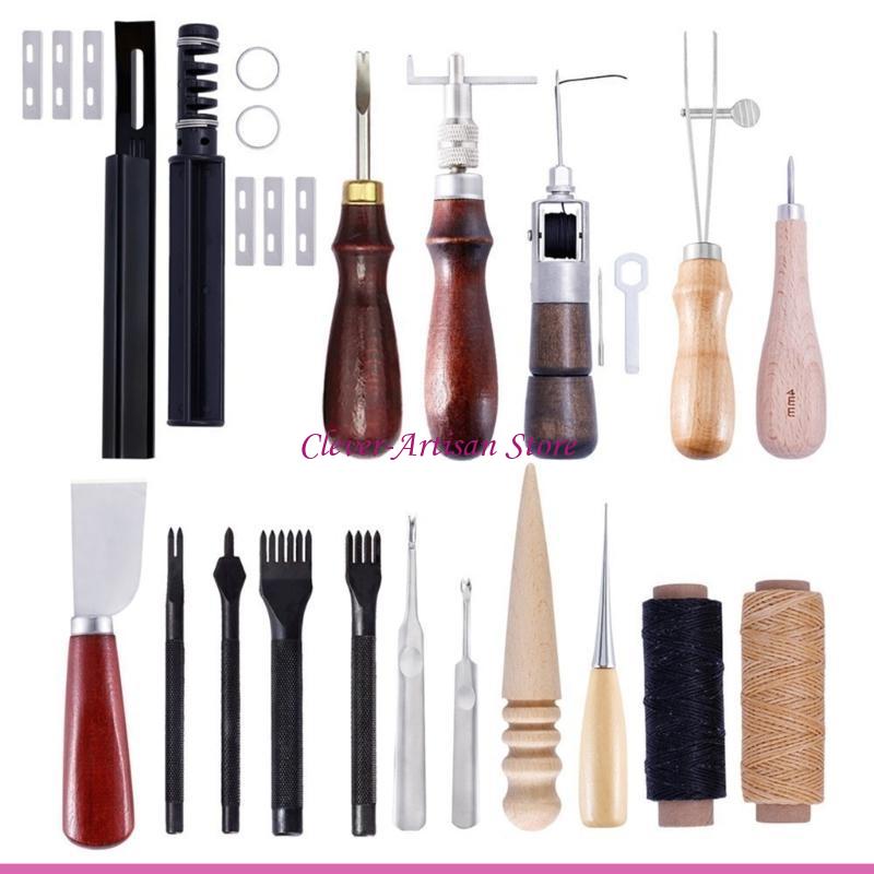 E06B الجلود الحرفية أداة اليد  - مراجعة Groover Stitching Tool وسعره