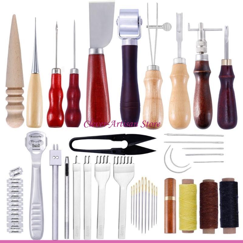 E06B الجلود الحرفية أداة اليد  - مراجعة Groover Stitching Tool وسعره