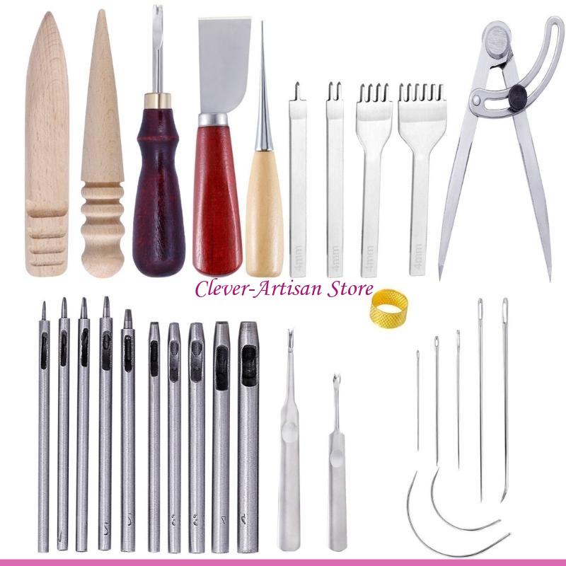 E06B الجلود الحرفية أداة اليد  - مراجعة Groover Stitching Tool وسعره